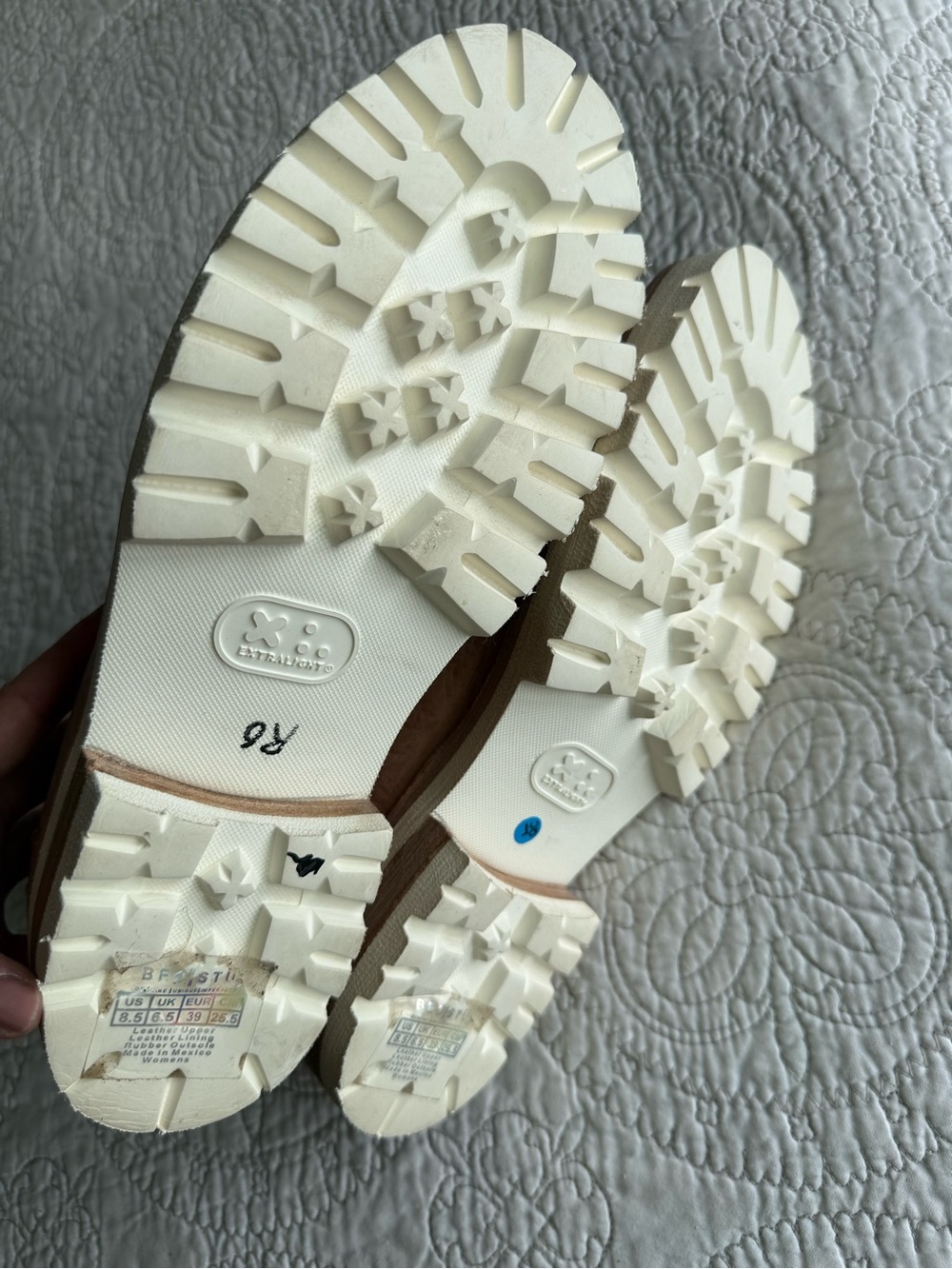 BED|STU Tan Leather Penny Loafer with White Lug Sole - Picture 6 of 7